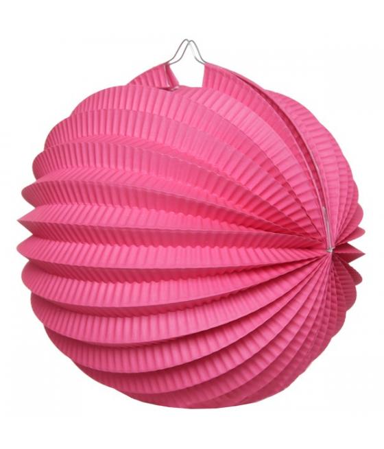 boule déco accordéon  fuchsia