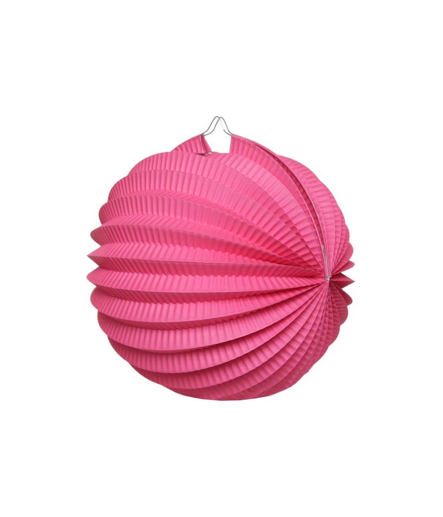 boule déco accordéon  fuchsia