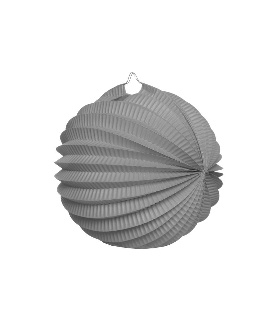 Boule décoration accordéon Gris