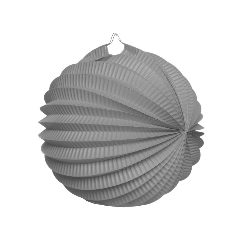 Boule décoration accordéon Gris