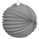Boule décoration accordéon Gris
