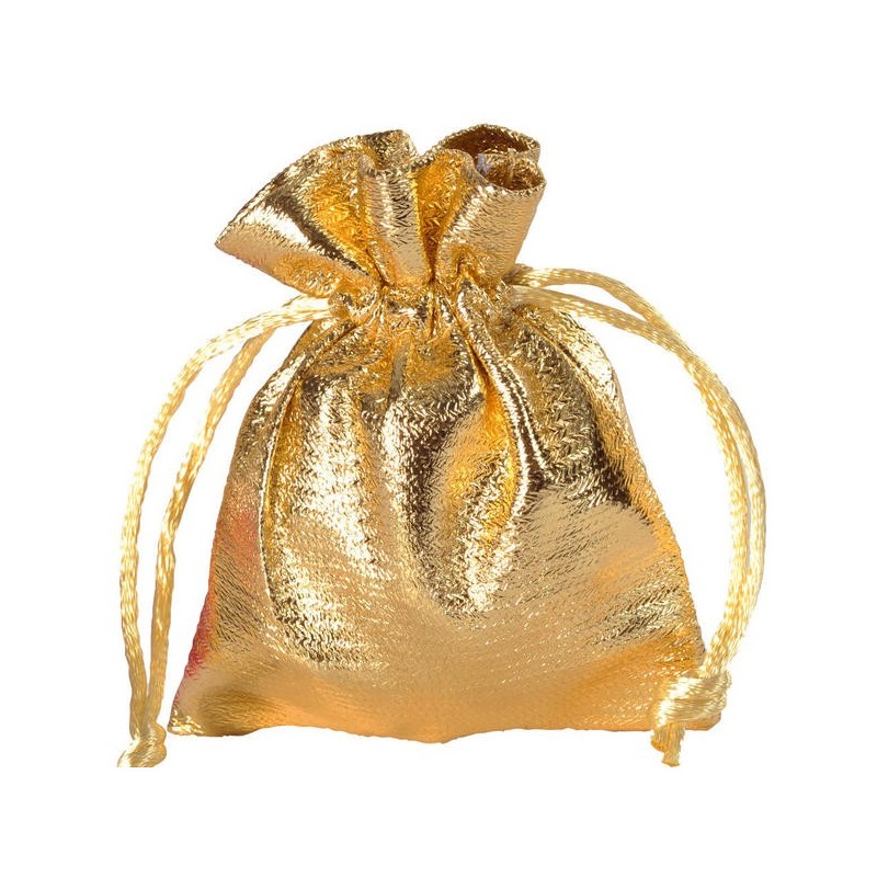 Sachet brillant doré lot de 6 pièces