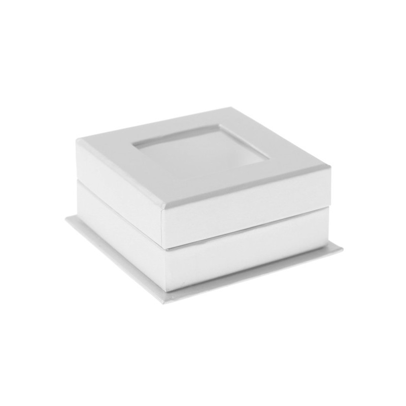 Boîtes carrées à fenêtre blanche