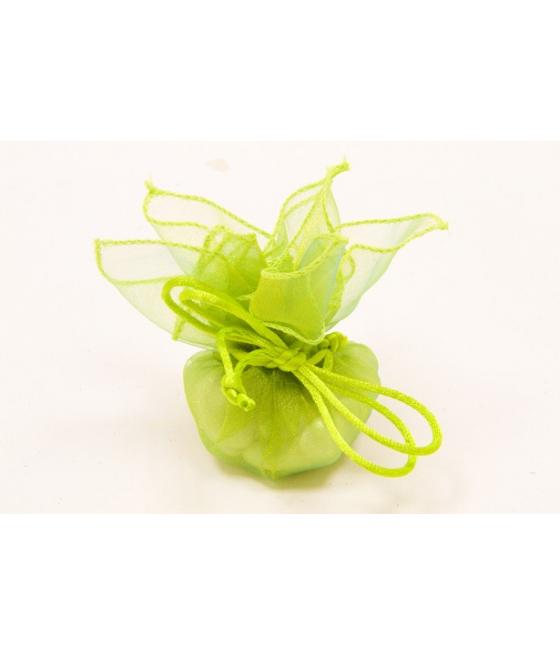 Rond organza automatique x 6