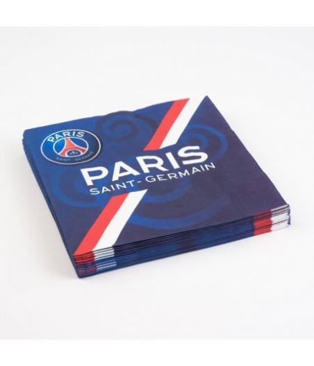 20 SERVIETTES EN PAPIER PSG