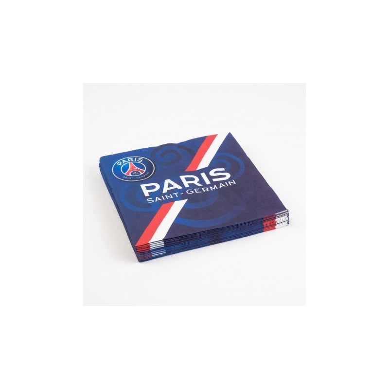 20 SERVIETTES EN PAPIER PSG