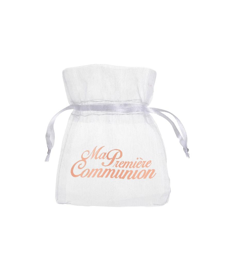 Sachets Communion de couleur corail pour votre enfant.