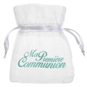 Sachet organdi communion