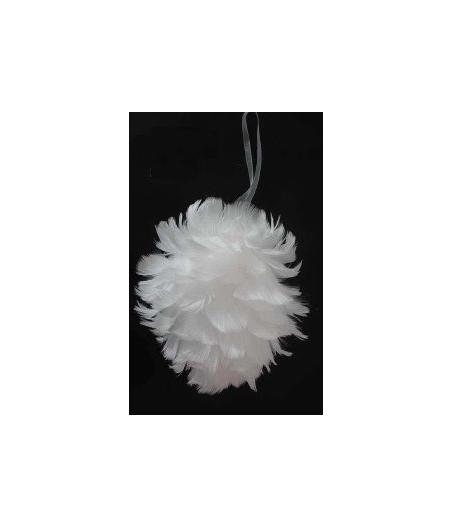 boule en plume à suspendre
