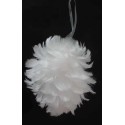 boule en plume à suspendre