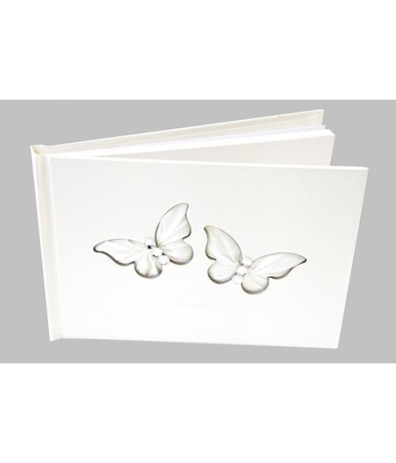 Livre d'or "Mariage"Papilons satin