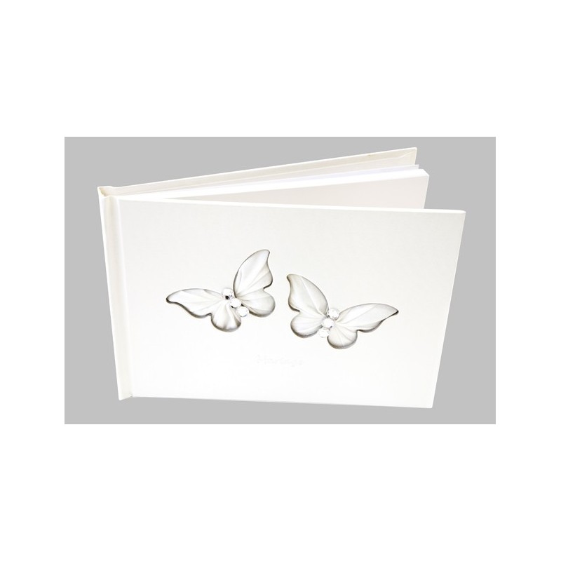 Livre d'or "Mariage"Papilons satin
