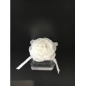 Boite carrée avec rose blanche