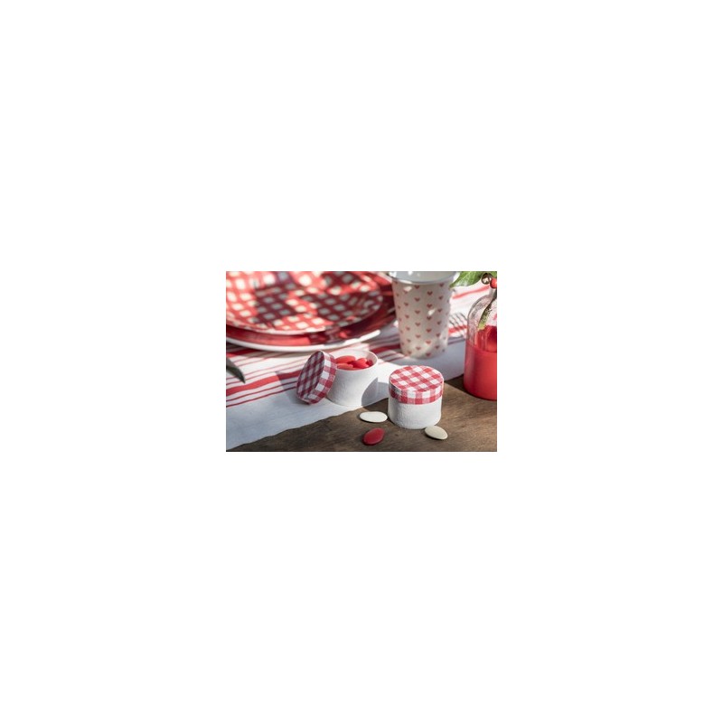 Boite tradition rouge et blanche
