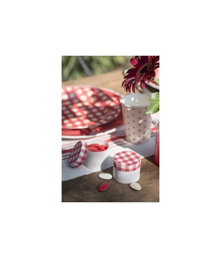 Boite tradition rouge et blanche