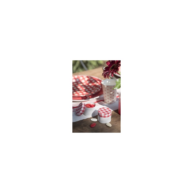 Boite tradition rouge et blanche