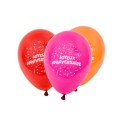 8 ballons joyeux Anniversaire Multi-color