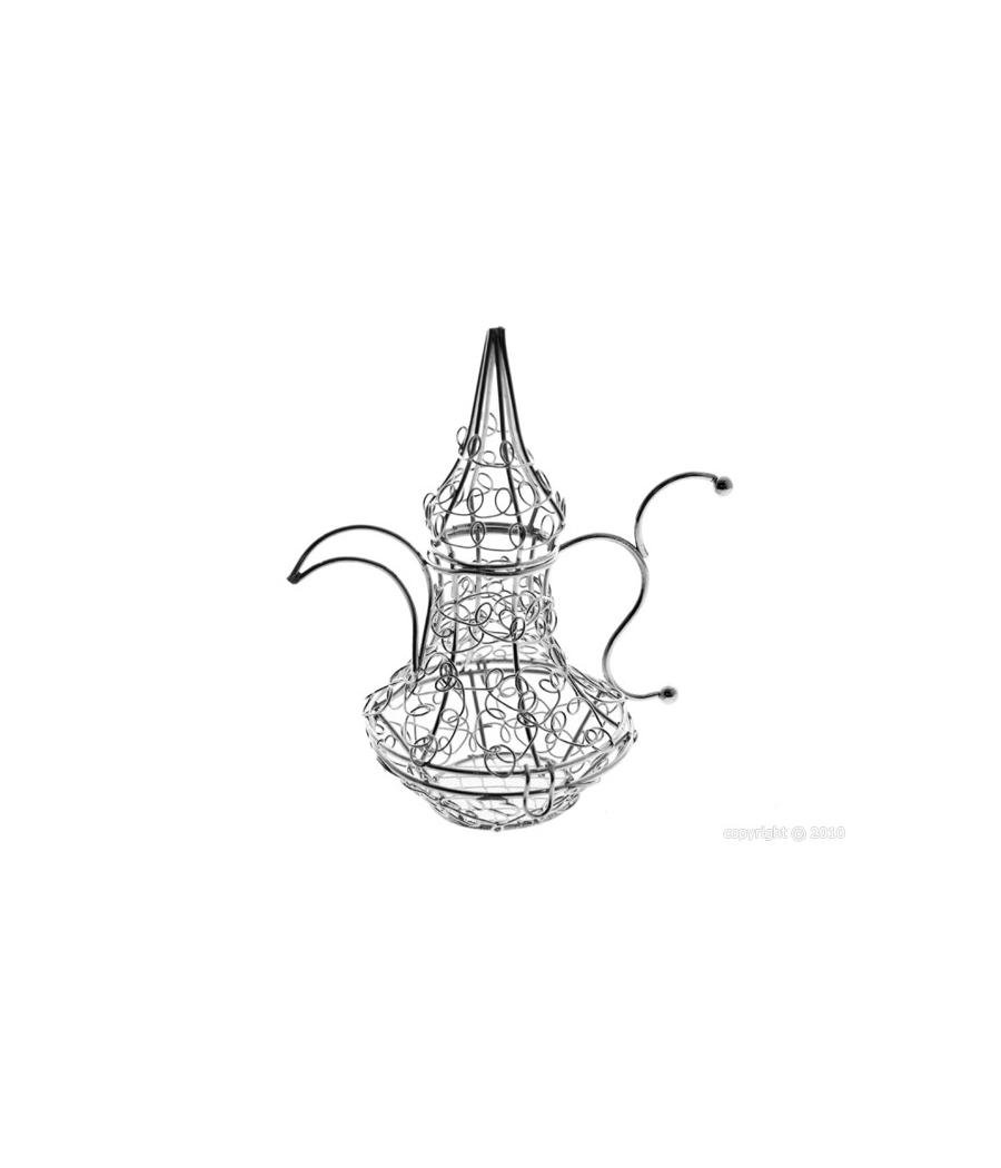 Théière en métal argent