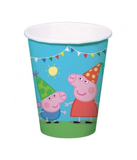 8 Gobelets Peppa Pig