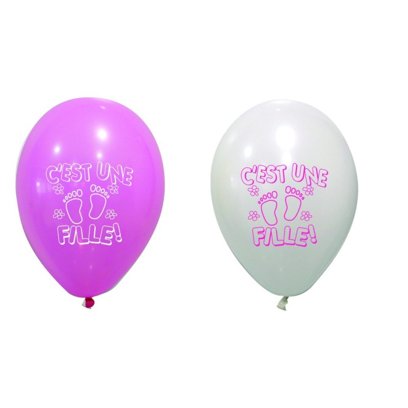Ballons "C est une fille" 