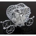 carrosse métal blanc