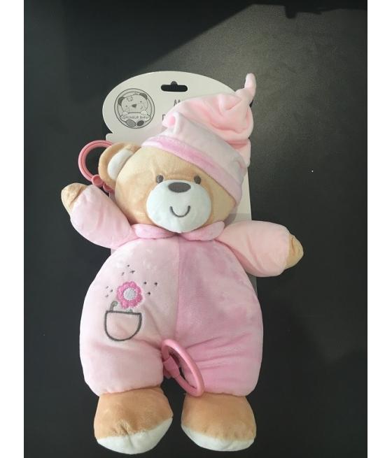 Peluche bebe musical Rose 