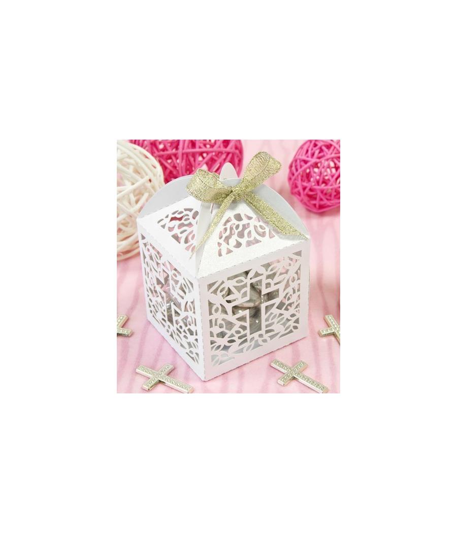 Boite carton dentelle croix