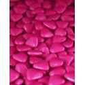 Petits coeurs fuchsia chocolat