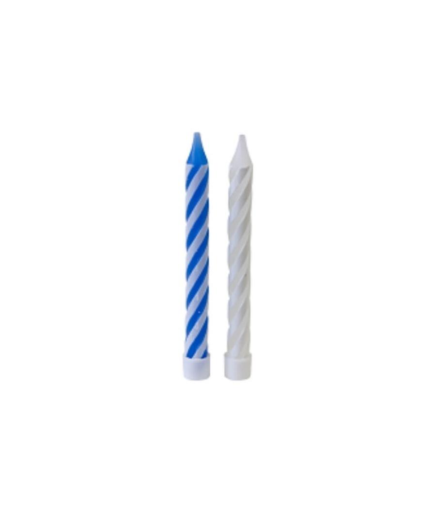 10 bougies d'anniversaire bleu