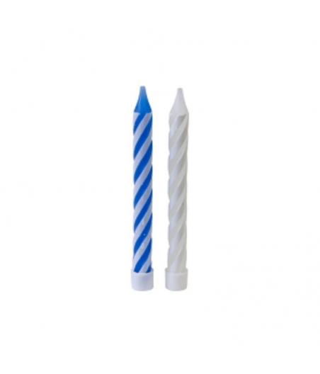 10 bougies d'anniversaire bleu