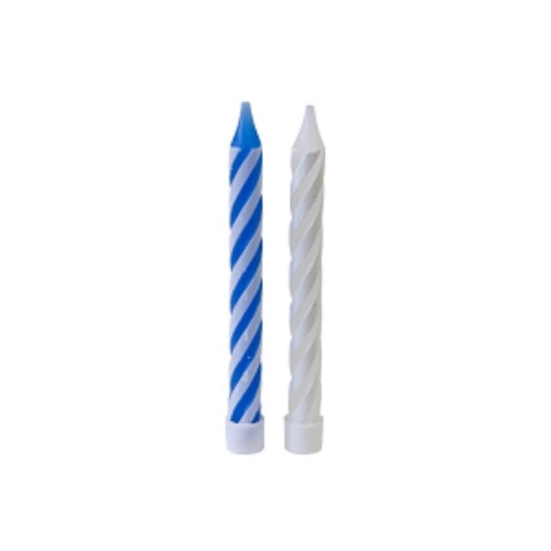 10 bougies d'anniversaire bleu