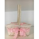 Lot de 3 panier en osier plastique