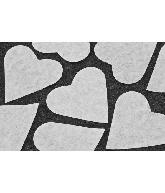 Cœur blanc en papier