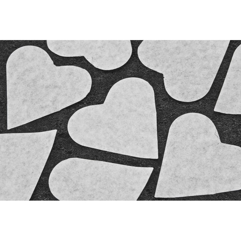 Cœur blanc en papier