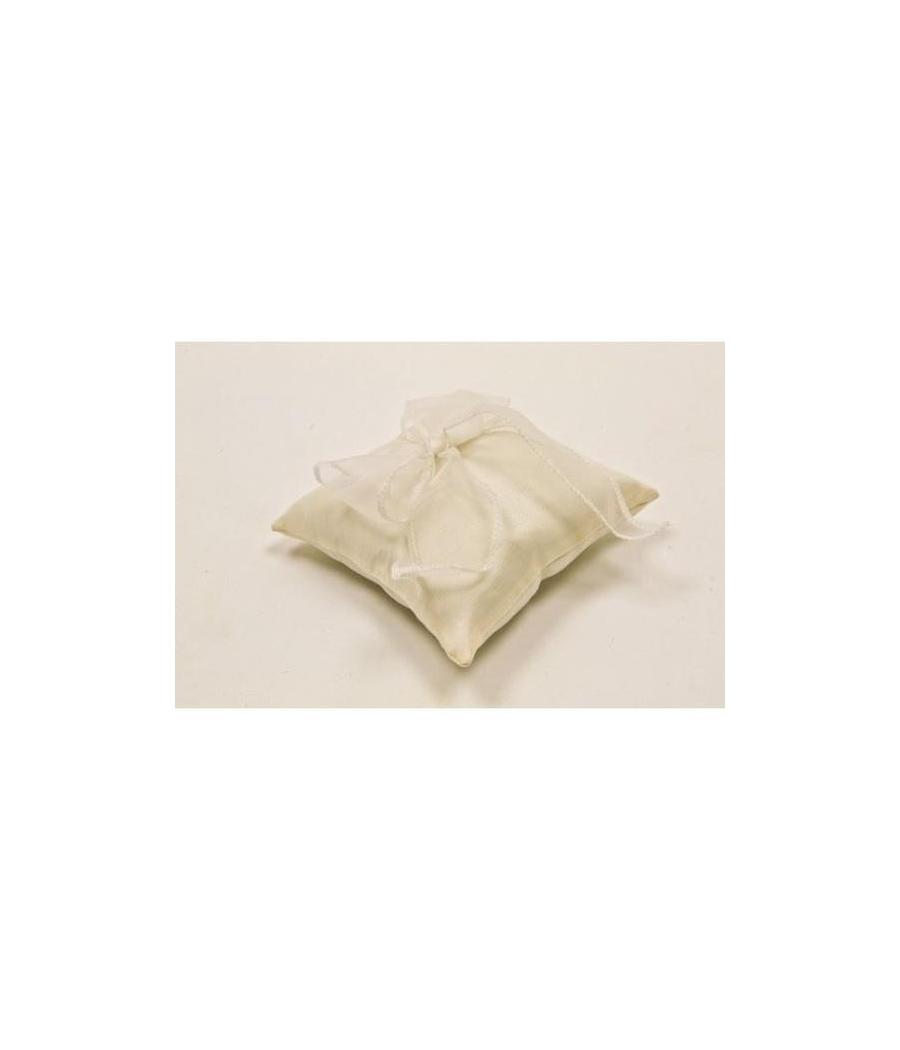Coussin alliances noeud organza