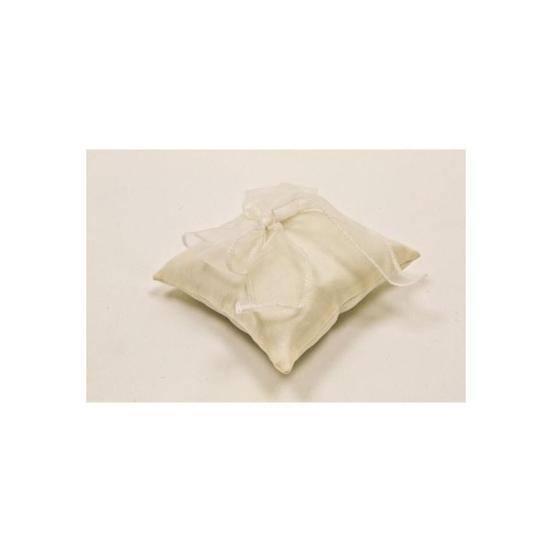 Coussin alliances noeud organza