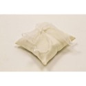 Coussin alliances noeud organza