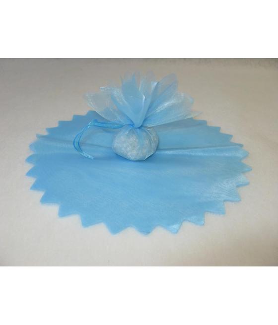 10 Ronds organza feston en pointe CIEL