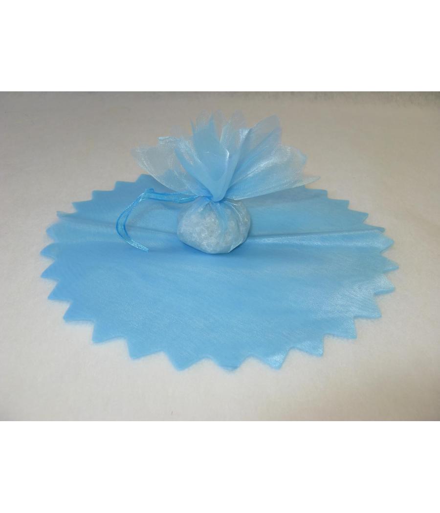 10 Ronds organza feston en pointe CIEL