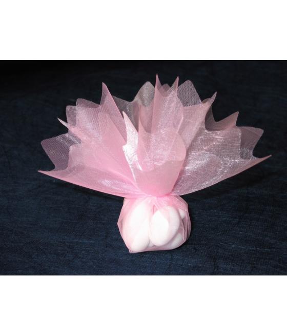 10 Ronds organza feston en pointe