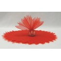 10 Ronds organza feston en pointe