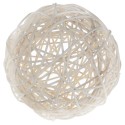 Grande boule en rotin blanche 