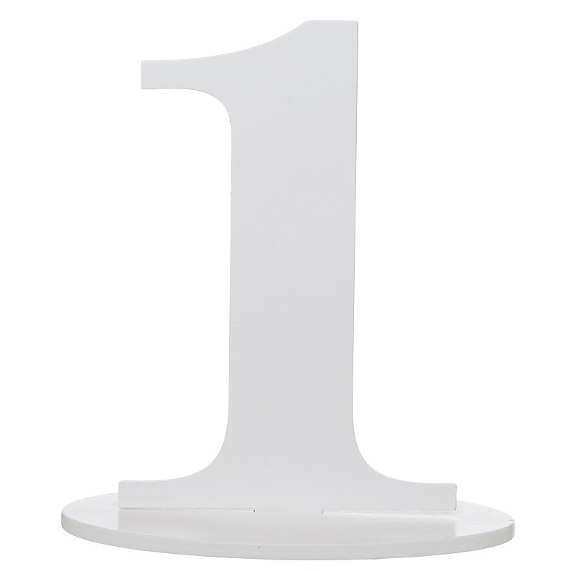 Marque table chiffre 1