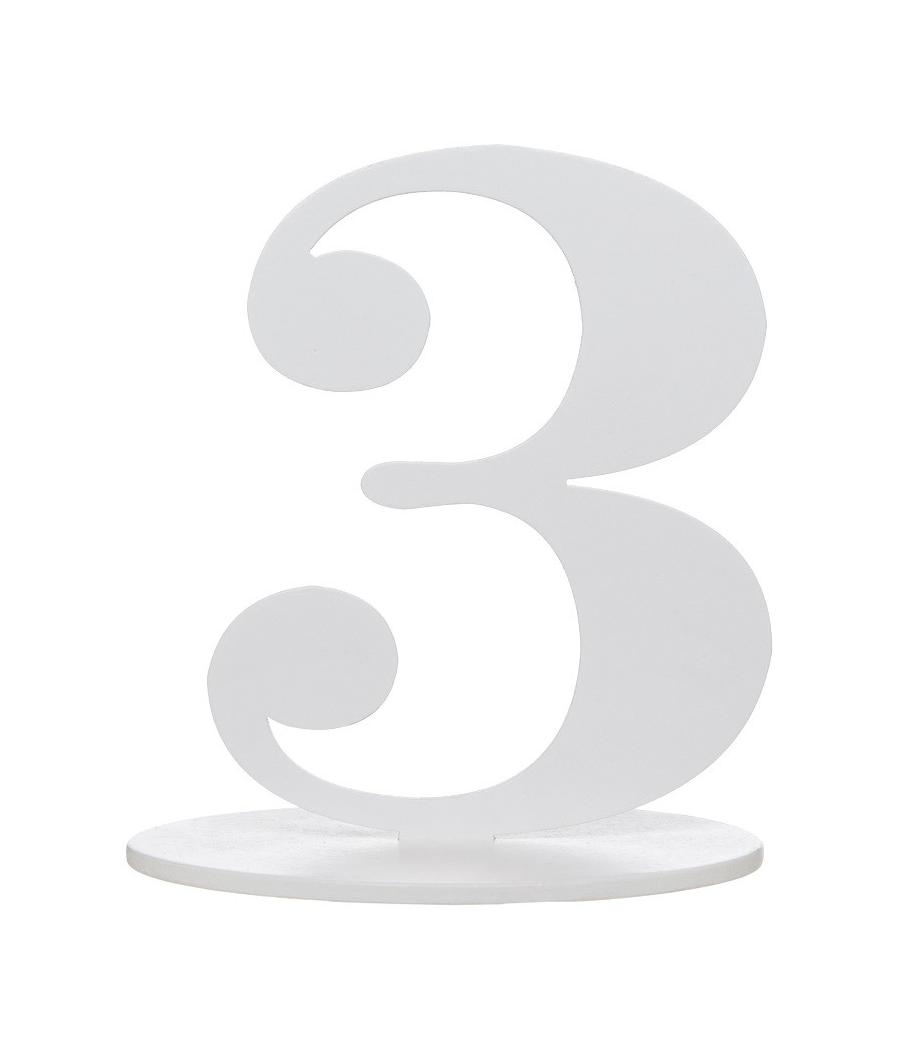 Marque place chiffre 3