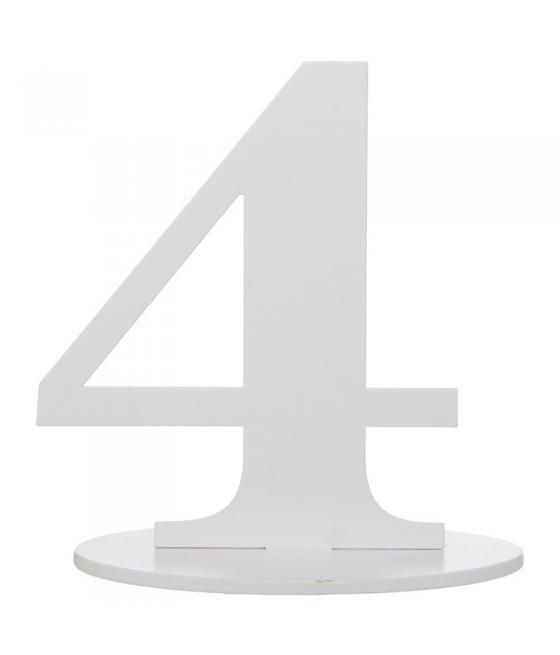 Marque table chiffre 4