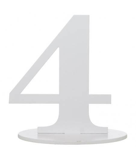 Marque table chiffre 4