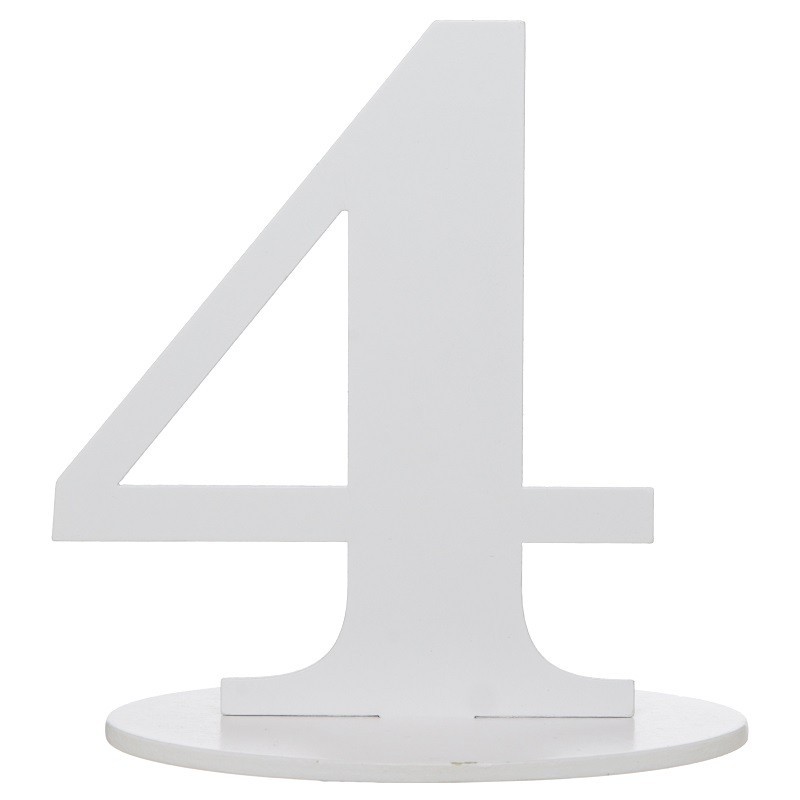 Marque table chiffre 4