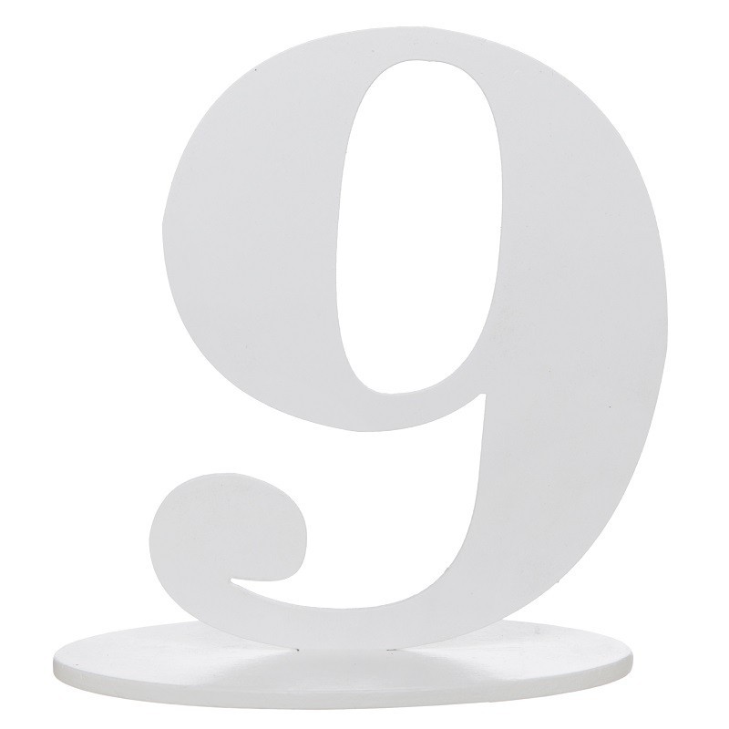 Marque place chiffre 9