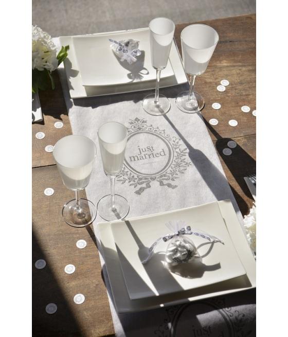 chemin de table Just Married