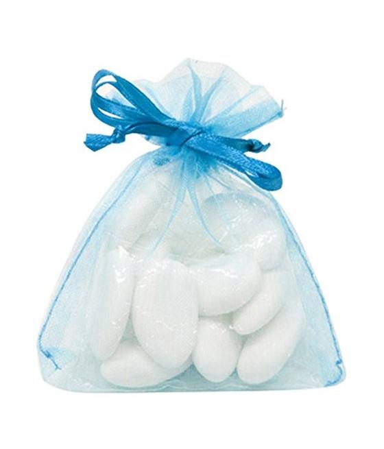 Sachet Organdi uni Turquoise Sachet de  piees 